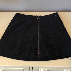 Black Corduroy skirt